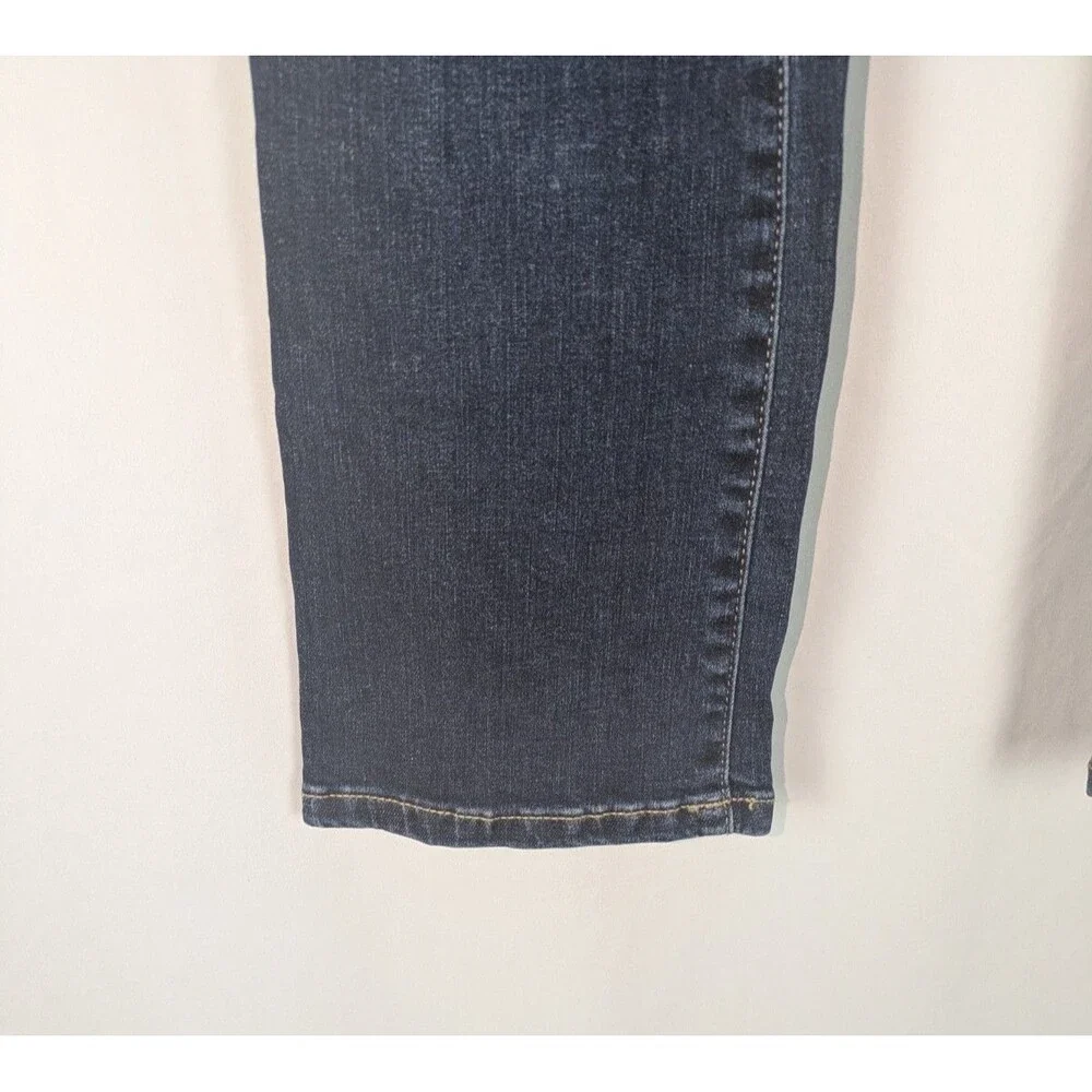 The Children's Place Girls Bootcut Dark Wash Denim Jeans Blue Size 10 Adjustable
